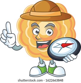 Chinese mooncake stylized Explorer having a compass