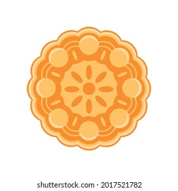 Chinese Mooncake Traditional Isolated Icon