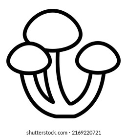 Chinese mushroom icon outline vector. Fungi morel. Forest organic