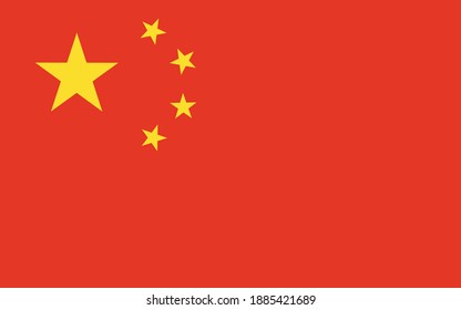Diseño vectorial de bandera nacional china, banner