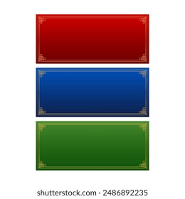 Chinese new label. Happy Chinese new year 2025. Chinese new year banner Greeting card. China frame with lantern.