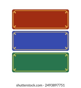 Chinese new label. Happy Chinese new year 2025. Chinese new year banner Greeting card. China frame with lantern.