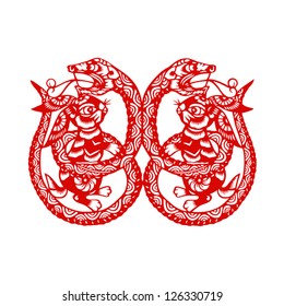 Chinese New Year 2013:  Year of the Snake symbol