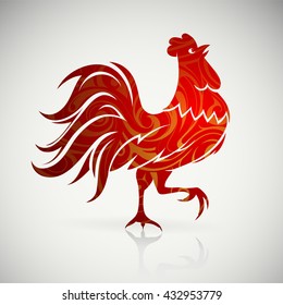 Chinese New Year 2017 symbol - Red Rooster