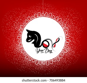 Chinese new year 2018. Year of the dog