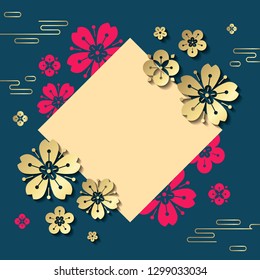 Chinese new year 2019  greetings card