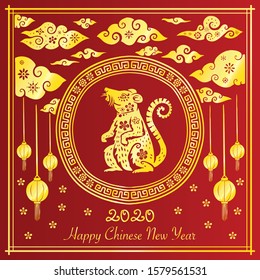 chinese new year 2020 illustration