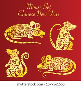 chinese new year 2020 illustration