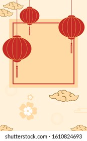 Chinese New Year 2020 year of the mouse. sign for greetings card, flyers, invitation, posters, brochure, banners, calendar. Flat style design. traditional red greeting card illustration with tra