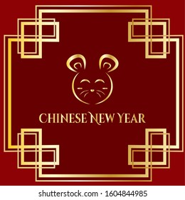 Chinese new year 2020 poster - VEctor illustration design