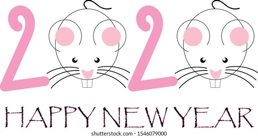 Chinese New Year 2020 Rat Zodiac sign