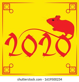 Chinese new year 2020 year of the rat 