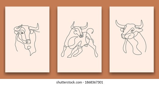 Chinese new year 2021 year of the cow, red and gold line art character, simple hand drawn asian elements with craft style on background. (Chinese translation: Happy chinese new year 2021, year of cow)