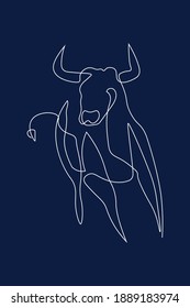 Chinese new year 2021 year of the cow, line art character, simple hand drawn asian elements with craft style on background. 