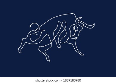 Chinese new year 2021 year of the cow, line art character, simple hand drawn asian elements with craft style on background. 