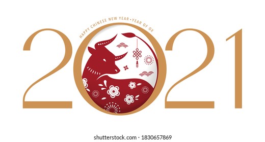 Chinese new year 2021 year of the ox, Chinese zodiac symbol