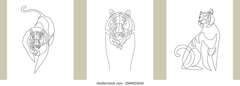 Chinese new year 2022 year of the tiger,  line art character, simple hand drawn asian elements with craft style on background.  (Chinese translation: Happy chinese new year 2022, year of tiger)