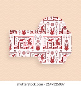 Chinese New Year 2023 Lucky Red Stock Vector (Royalty Free) 2149325087