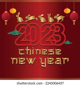 Chinese new year 2023. Chinese New Year, Lunar, 2023 , Year of the Rabbit , Chinese Traditional.