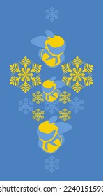 Chinese new year 2023 year of the rabbit. Beautiful rhythmic pattern of stylized rabbit signs. Proportional composition in trendy colors of 2023