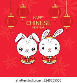 Chinese New Year 2023 Year of the Rabbit.