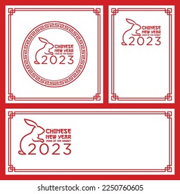 Chinese new year 2023, year of rabbit