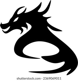Chinese New Year 2024, Year of the Dragon, line art, dragon tattoo, logo