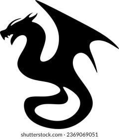 Chinese New Year 2024, Year of the Dragon, line art, dragon tattoo, logo