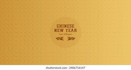 chinese new year 2024, year of dragon background. vector illustration