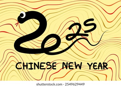 Chinese New Year 2025. Banner artwork for cover, card, poster. vector illustration pattern.