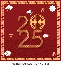 chinese new year 2025 greeting card