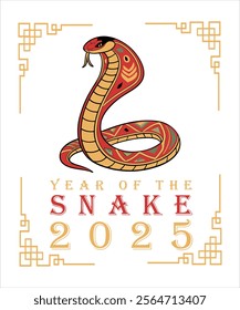 Chinese New Year 2025 Year Of The Snake 2025 t-shirt design