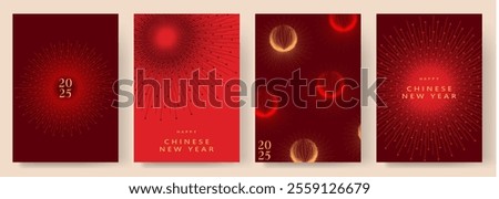 Chinese New Year 2025 vector illustration for cover, poster and sale banner. 