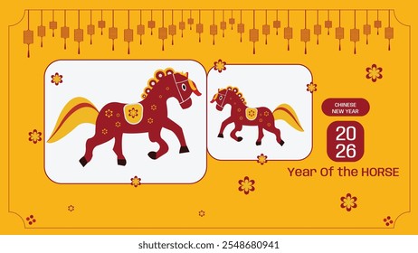 Chinese New Year 2026 , happy New Year 2026, Chines Horse 