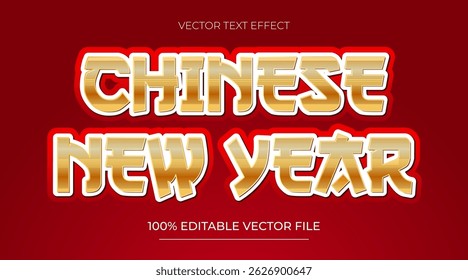 Chinese New Year 3d text and editable text effect with Chinese ornaments