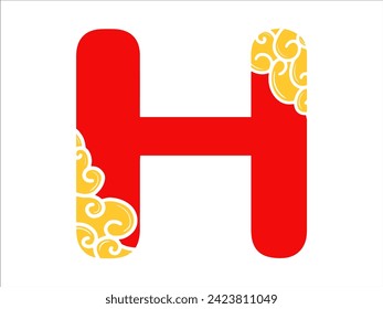 Chinese New Year Alphabet Letter H