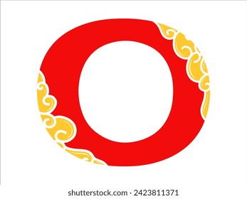 Chinese New Year Alphabet Letter O