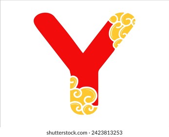 Chinese New Year Alphabet Letter Y