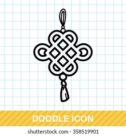 Chinese New Year Ancient coins lucky pendant doodle