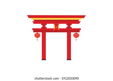 Chinese New Year Architecture Icon