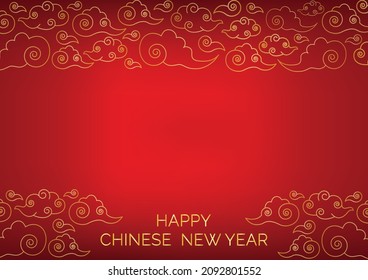 chinese new year art work design for website background 