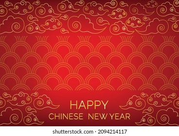 chinese new year art work design for website background 