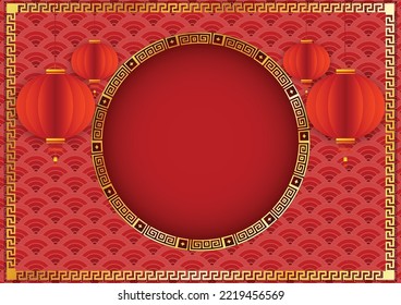 Chinese new year Asia pattern background 