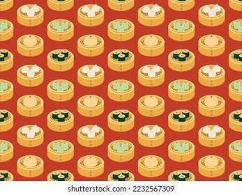 chinese new year asian food latin american pattern background seamless ornament menu japanese china