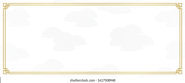chinese new year background, abstract oriental wallpaper, white fan inspiration, vector illustration 