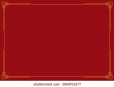 chinese new year background, abstract oriental wallpaper, red square symbol inspiration, vector illustration 