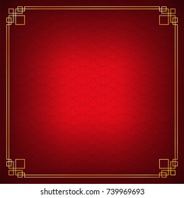 chinese new year background, abstract oriental wallpaper, red shell inspiration, vector illustration 