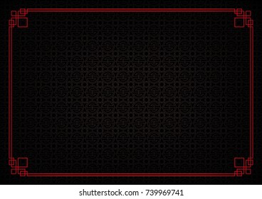 chinese new year background, abstract oriental wallpaper, black circle pattern inspiration, vector illustration 