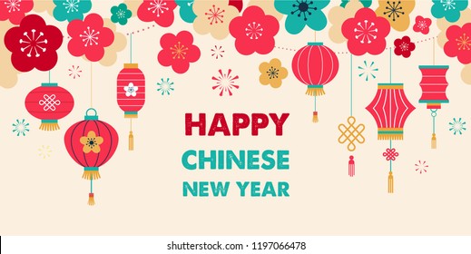 Chinese New Year background, card print, banner