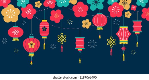 Chinese New Year background, card print, banner